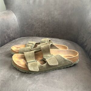 Birkenstock Arizona Thyme Suede Women's Sandals